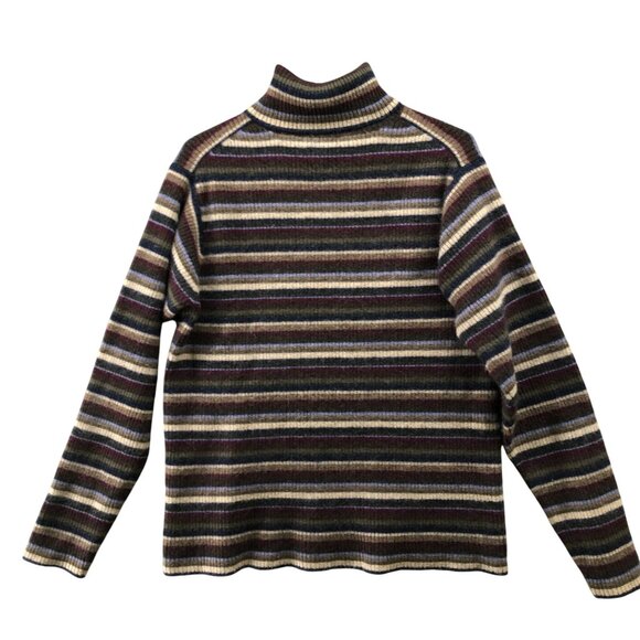 Christopher Fischer 100% Cashmere Turtleneck Sweater Ribbed Womens M Thick - Picture 2 of 8